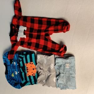 COPY - Carter's 5 pack of fleece 3 month pajamas